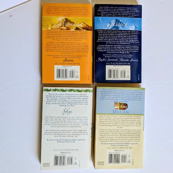 Linda Lael Miller Romance Books Sonnet Set Lot 4 VTG Paperback Small - Picture 3 of 6